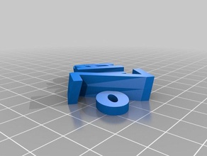 zara bleu de porte-clés personnalisé 3d print model - Mito3D