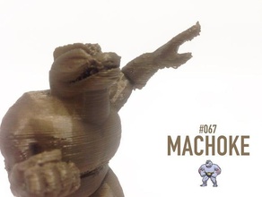 067 machoke creatures pokedex pokemon pokmon pokemons figures go toy 3d print model - Mito3D