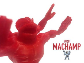 068 machamp criaturas pokedex pokemon pokmon pokemons figuras ir brinquedo 3d print model - Mito3D