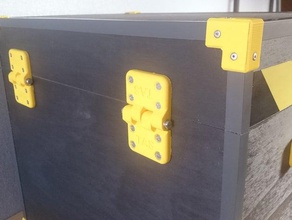 flightcase hinge parts box hinges 3d print model - Mito3D