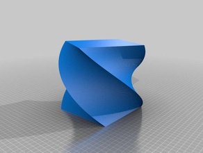 meine angepasste verdrehten polygon vase 2 Container kundengebundene 3d print model - Mito3D