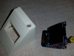 msgterminal wemos esp8266 mqtt dedektörü elektronik d1 mini kılıf 3d print model - Mito3D