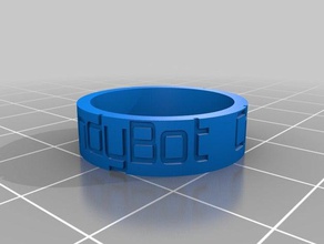 meine individuelle ring von innen nach außen Ringe 3d print model - Mito3D