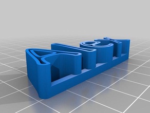 alex nameplate sculptures customized 3d print model - Mito3D