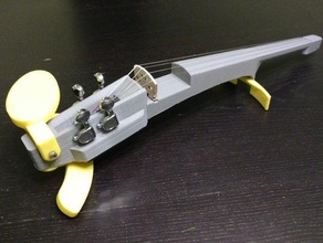 sintonizador de base elviolin v2 a música violino elétrico instrumento musical 3d print model - Mito3D