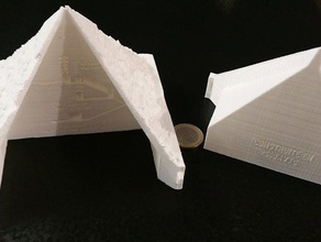 grande pyramide mykerinospyramide tarar kopyaları 3d print model - Mito3D