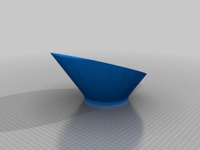 inclinado tigela a cozinha jantar 3d print model - Mito3D