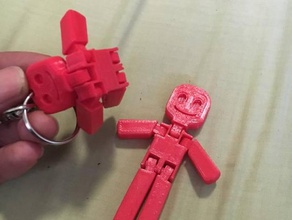 uomo di pan zenzero modelli 3dprintable frullatore gadget umana portachiavi bambini giocattoli parti in movimento 3d print model - Mito3D