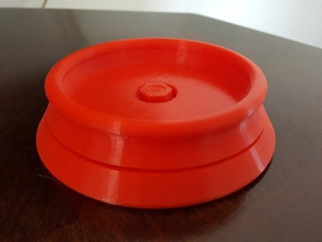 rotating bowling ball cup diy spinner lazy susan platform 3d print model - Mito3D