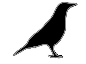 raven imán del refrigerador de halloween decoración crow nevera wslab 3d print model - Mito3D