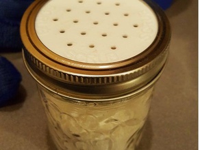 la coctelera de tapa superior del tarro cristal regular boca los contenedores limpiador frasco jalea mason jar condimento parte especias 3d print model - Mito3D