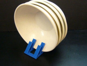 tigela de suporte a cozinha jantar secagem rack 3d print model - Mito3D