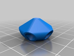 meine angepasste Ikosaeder-Anschlüsse Skulpturen 3d print model - Mito3D