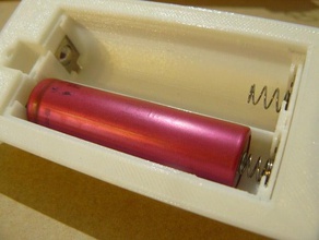 18650 bateria de caixas snap tampas 1x 4x células eletrônica 3d print model - Mito3D