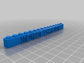 meine angepasste lego block necklacekeychain Bau Spielzeug 3d print model - Mito3D