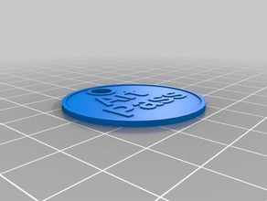 hms customized round dog tag pets 3d print model - Mito3D