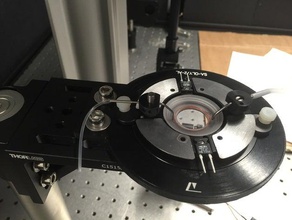 microscopio camera mount biologia 3d print model - Mito3D
