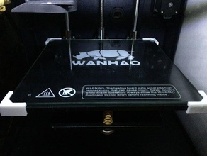 cama de cristal clip wanhao d6 i3 3d la impresión Impresora accesorio duplicador 6 3d print model - Mito3D