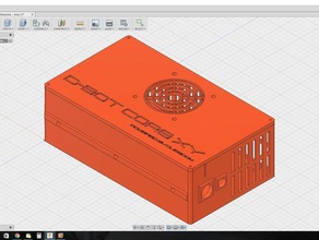 due3dom stampante consiglio caso v-scanalatura di montaggio d-bot core xy parti 3d print model - Mito3D