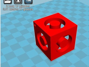 cubo quisalrod Schlüsselanhänger llavero 3d print model - Mito3D