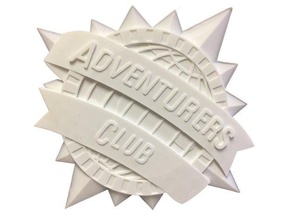 adventurers club plaque inspired art disney nightclub pleasure island walt world 3d print model - Mito3D