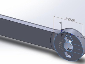 llave cisterna banyo 3d print model - Mito3D