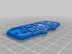 hhhh Anahtarlık özelleştirilmiş 3d print model - Mito3D