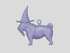 wizard pug other 3d print model - Mito3D