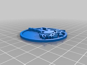 pipa de agua token 2 las monedas insignias personalizado 3d print model - Mito3D
