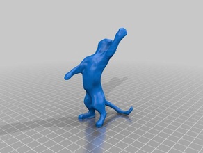 reaching cat sculptures 3d print model - Mito3D