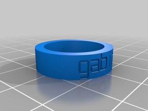 prsten Ringe angepasst 3d print model - Mito3D