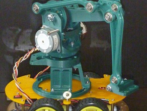 desktop robot arm florins design minor modificaqtions robotics 3d print model - Mito3D