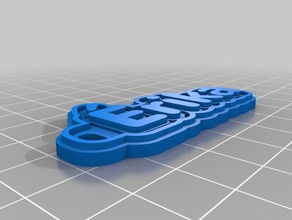 mi llavero personalizado &eacuterika llaveros 3d print model - Mito3D