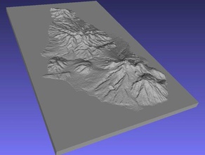 montserrat de aprendizaje Mapa 3d mapas relieve la geodesia geografía isla elevado topografía 3d print model - Mito3D