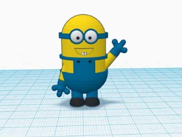 minion 3d impressão asseclas amarelo 3D print model - Mito3D