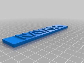 nayara nombre 3d impresión 3d print model - Mito3D