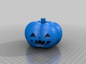 punky pumpkin 3d printing cute decoration halloween happy jack-o-lantern spooky 3d print model - Mito3D