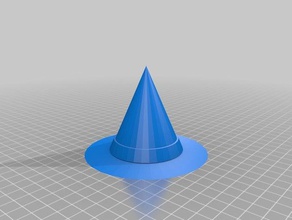 witch hat 3d printing decoration halloween 3d print model - Mito3D