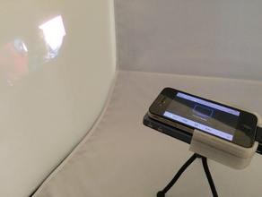 laser-Projektor iphone Stativ-Halterung mobile microvision openscad 3d print model - Mito3D