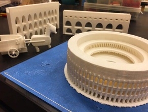 aqueducts colosseums chariots buildings structures roman stem 3d print model - Mito3D