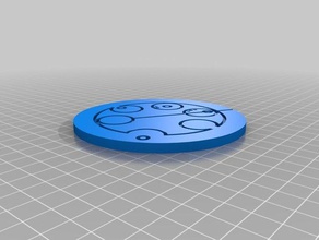 banta gallifreyan pièce de monnaie les pièces badges personnalisé 3d print model - Mito3D