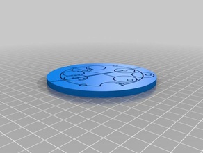 collier gallifreyan de la moneda las monedas insignias personalizado 3d print model - Mito3D