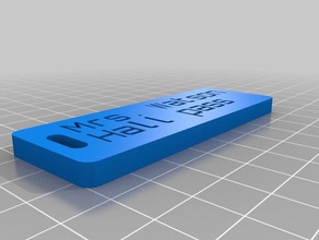 la signora watson hall pass organizzazione personalizzato 3d print model - Mito3D