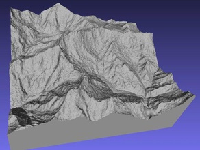 annapurna-Massiv lernen 3d-Karten Geodäsie Geographie himalaya nepal nepal3drelief relief Topographie 3d print model - Mito3D