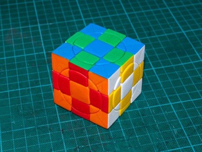crazy 3x3x3 plus cube whole original series 2face puzzles rubiks twisty puzzle 3d print model - Mito3D