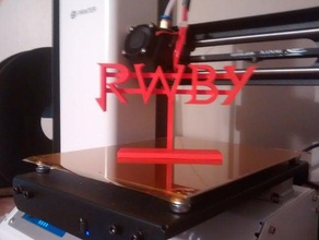 rwby logo stand i segni loghi monoprice selezionare mini ruby rose 3d print model - Mito3D