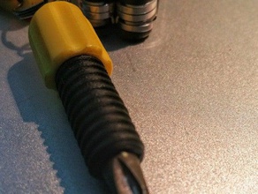 keychain screwdriver tools bit double drill flat hex phillips 3d print model - Mito3D