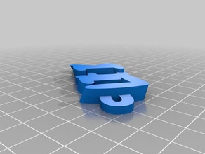 özelleştirilmiş iamburnys benim v2text litix Anahtarlık 3d print model - Mito3D