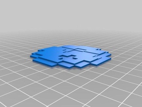 8-bit pokeball video juegos 3d print model - Mito3D