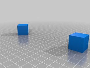 2 cube de la vitesse d'essai 3d l'impression tests 3d print model - Mito3D